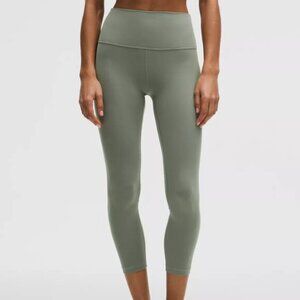 Lululemon Align High Rise Crop 23" Willow Leaf Size 8 NWOT